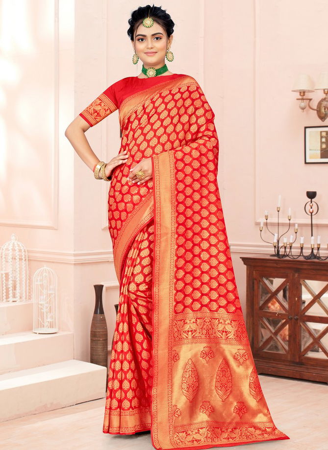 Santraj 1022 New Festive Wear Designer Fancy Banarasi Silk Saree Collection